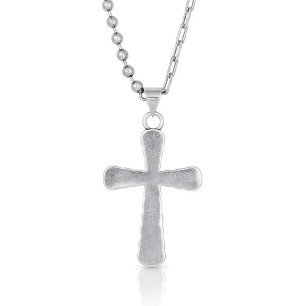 Montana Silversmiths Linked Cross‎ Necklace for Men Or Women Retail $55 - NEW